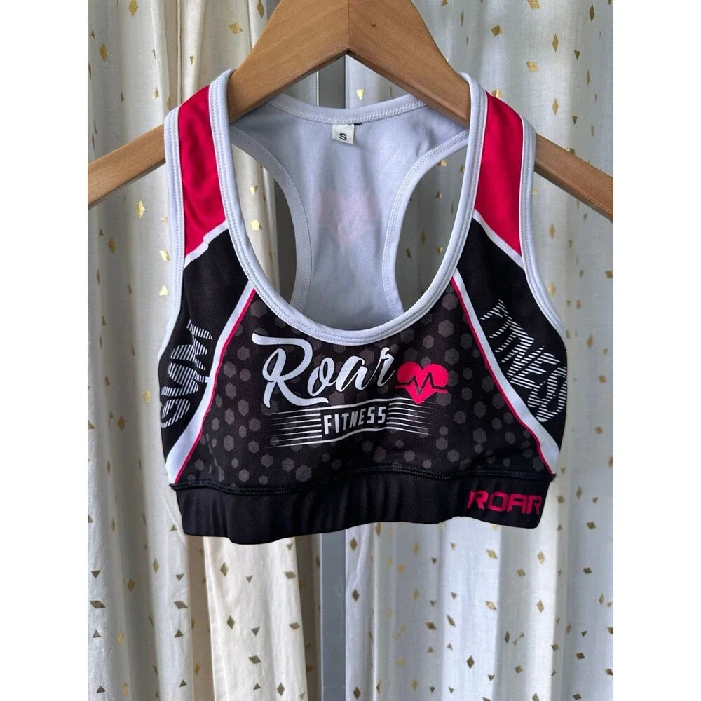 Roar Fitness Women's BJJ Compression Stretch MMA Training Workout Sports Bra S
